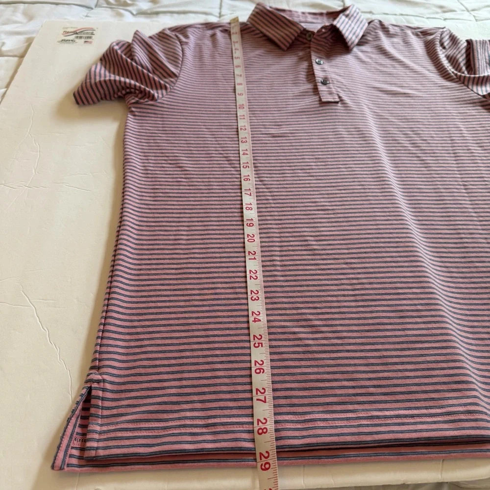 Rails Merced Golf Polo Shirt Mens Size Large Hibiscus Mirage Stripe NWT - Picture 16 of 16